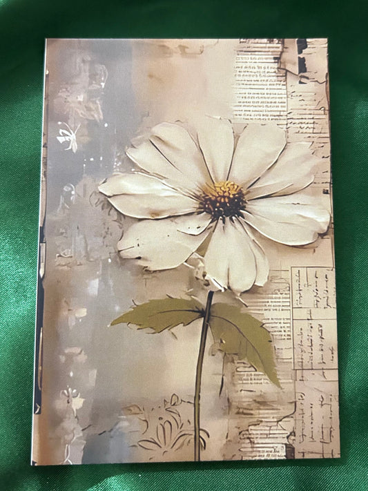 Vintage Spring Floral Greeting Card