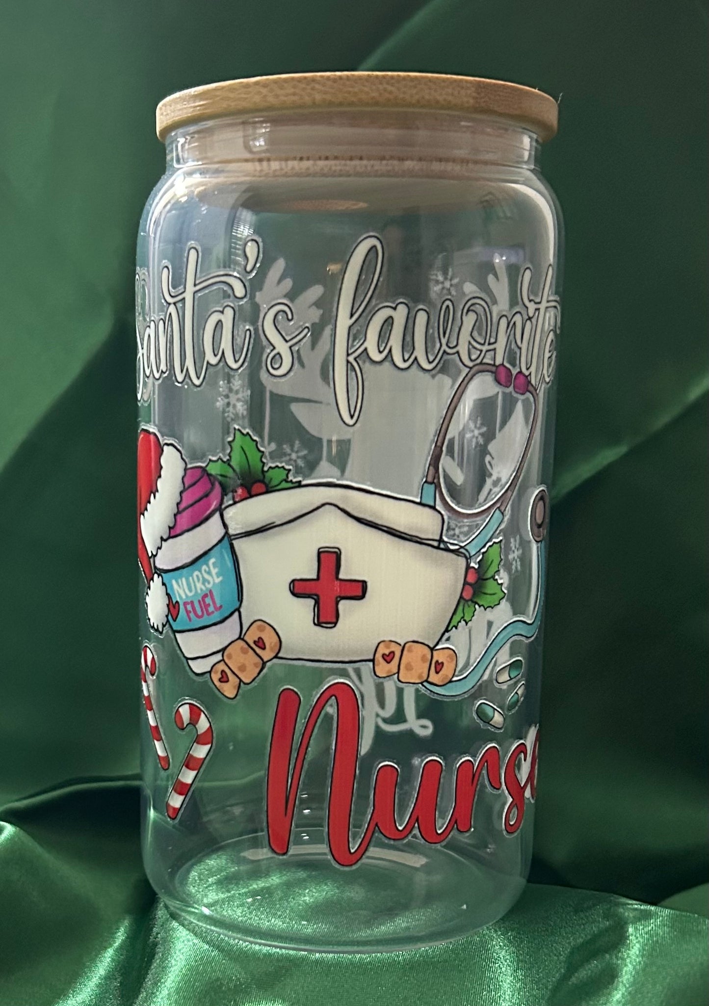 Santa’s favorite Nurse (back & front)