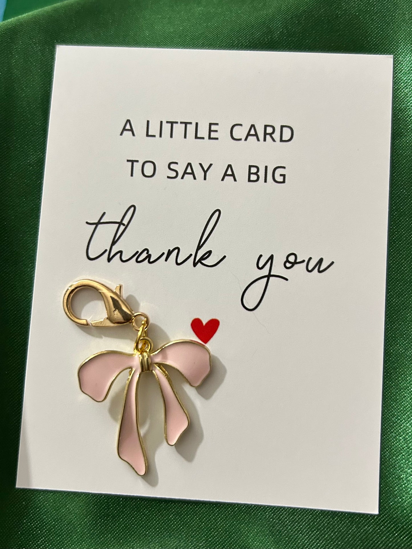 Pink Bow Charm