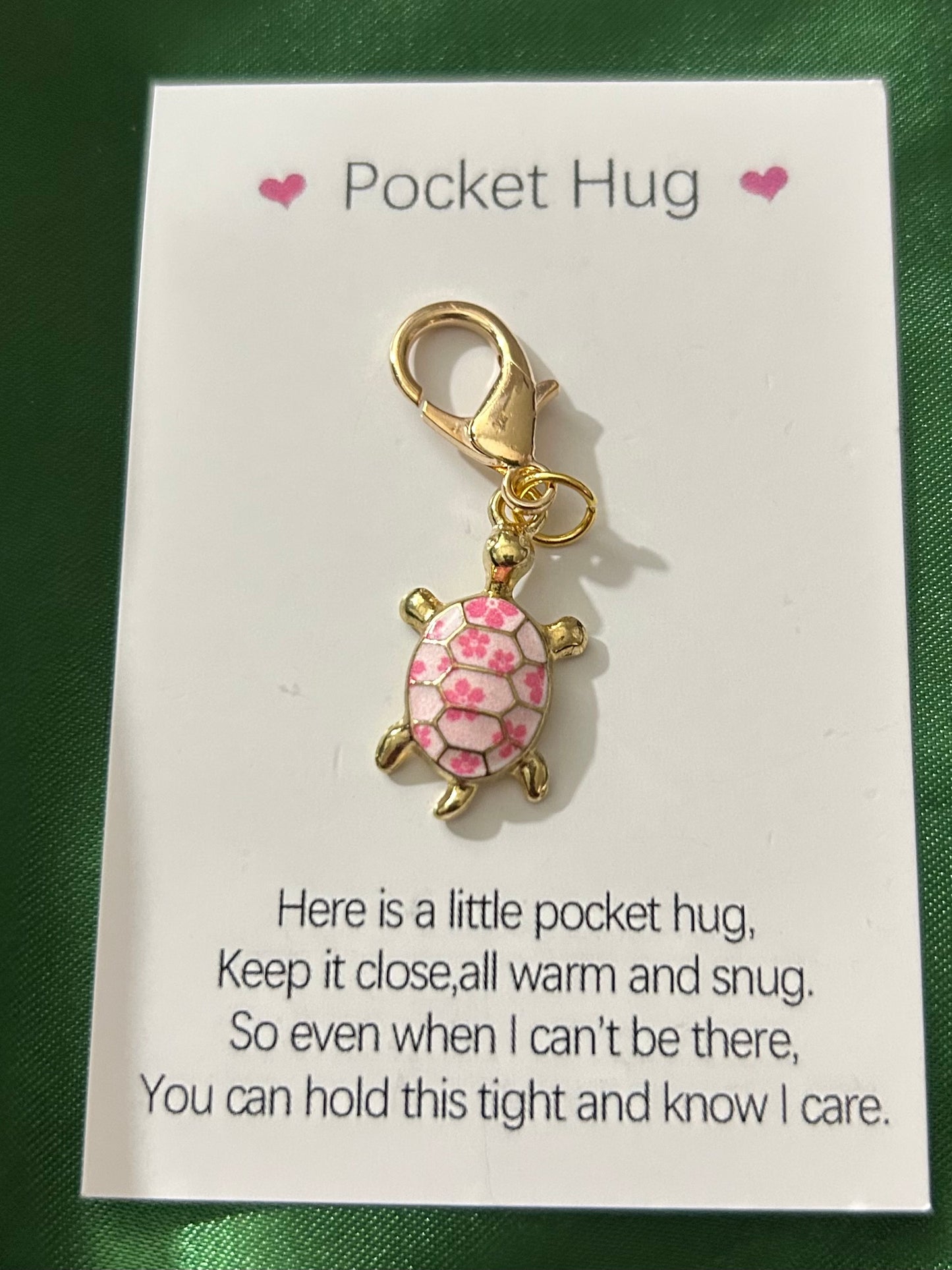 Pink Turtle Charm