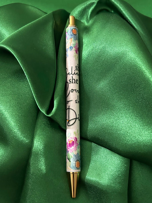 She believed she could..