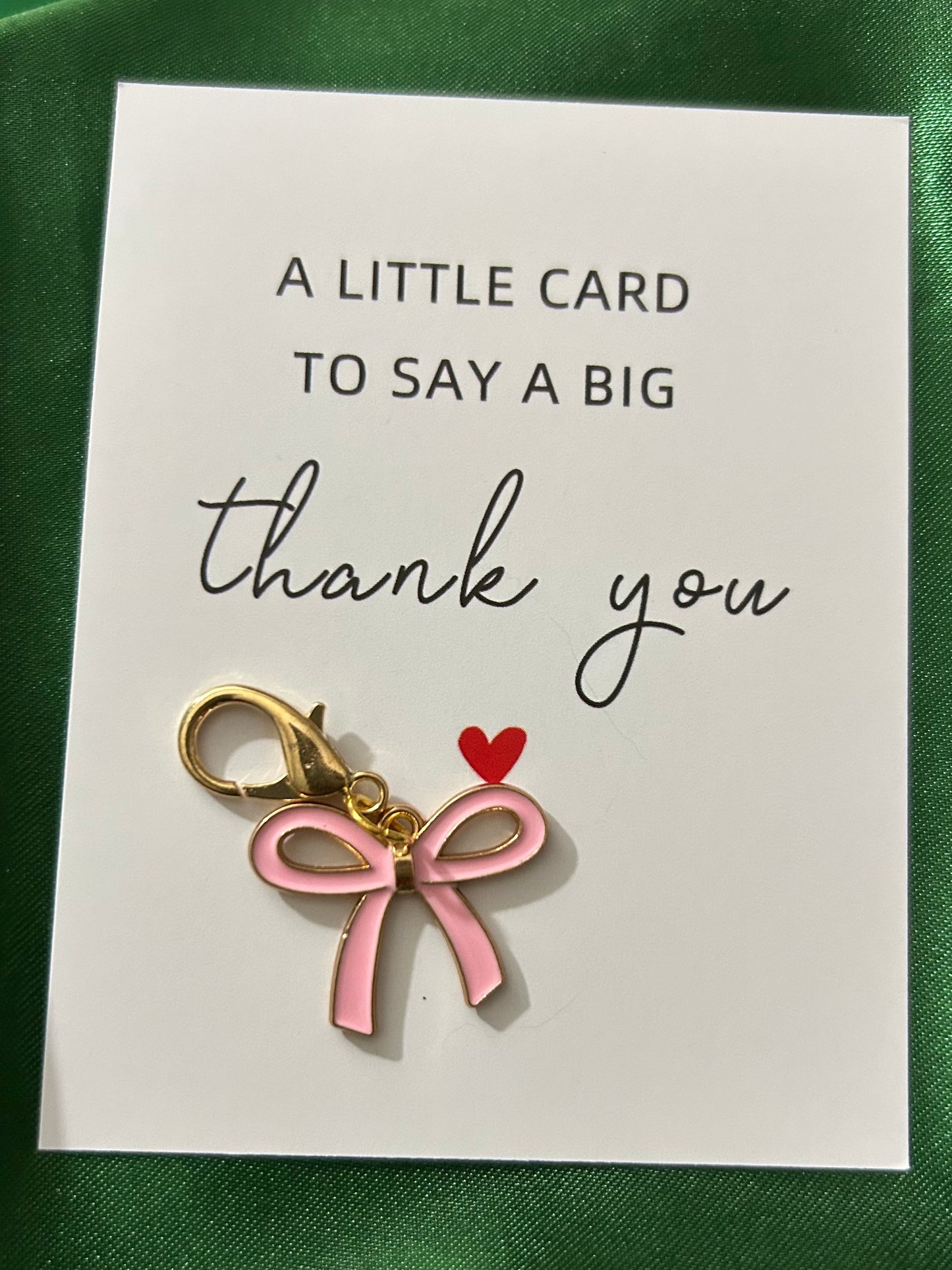 Pink Bow Charm