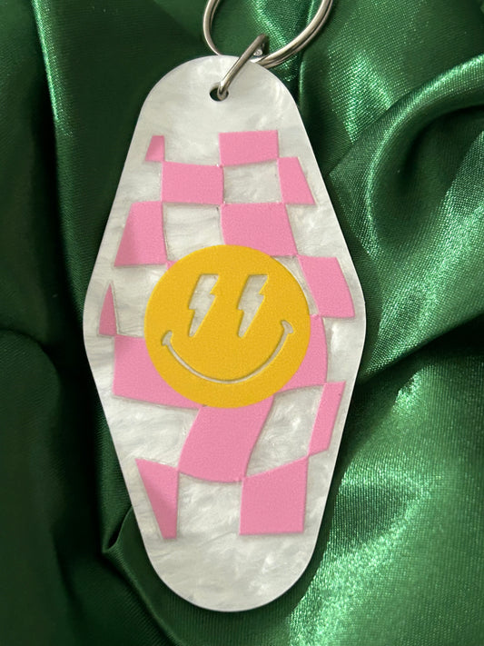 Checkered Smiley Face.