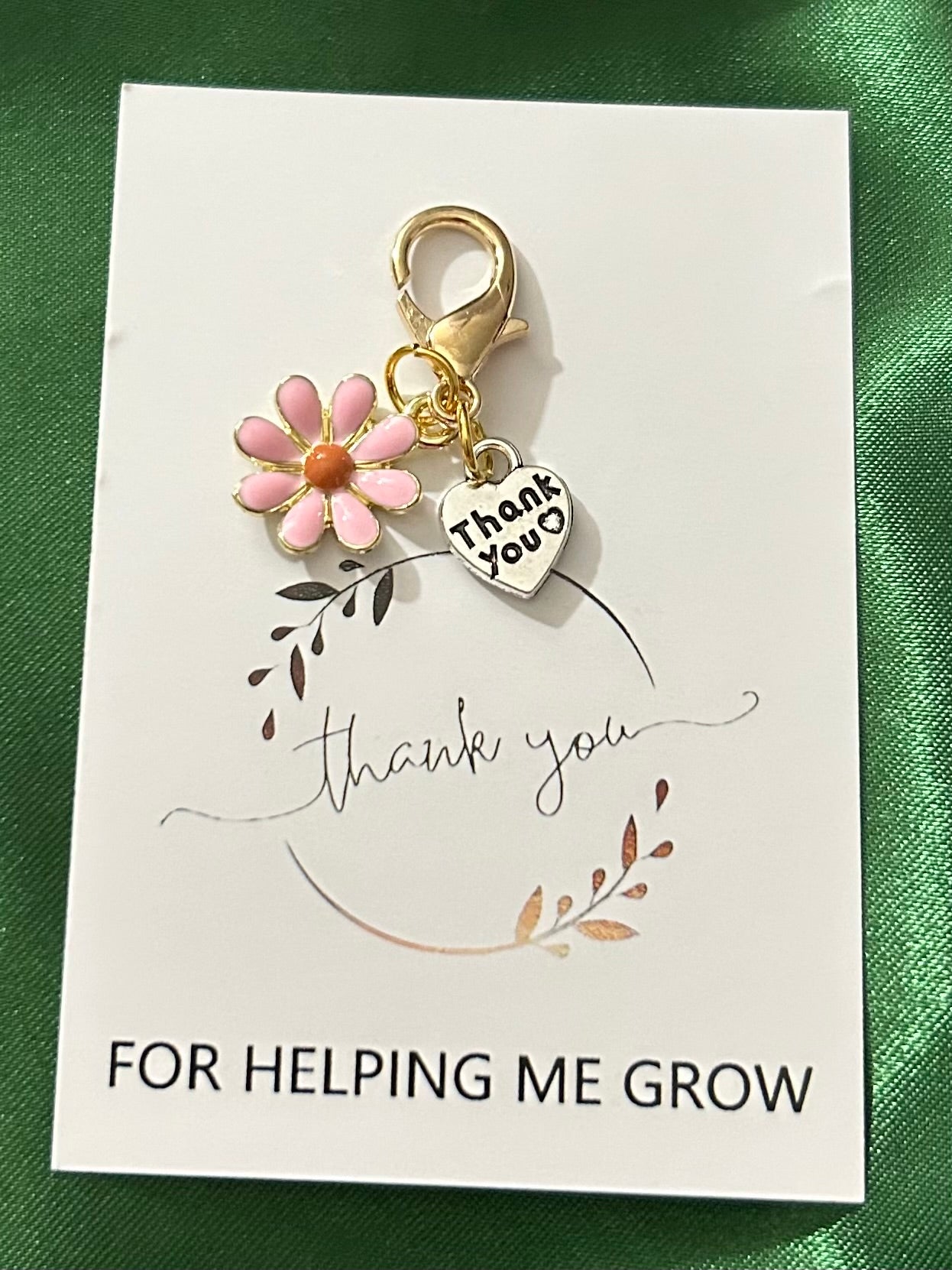 Pretty Pink Flower Charm