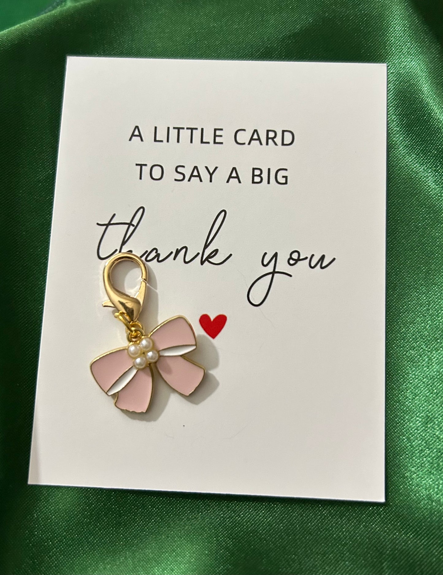 Pink Bow Charm