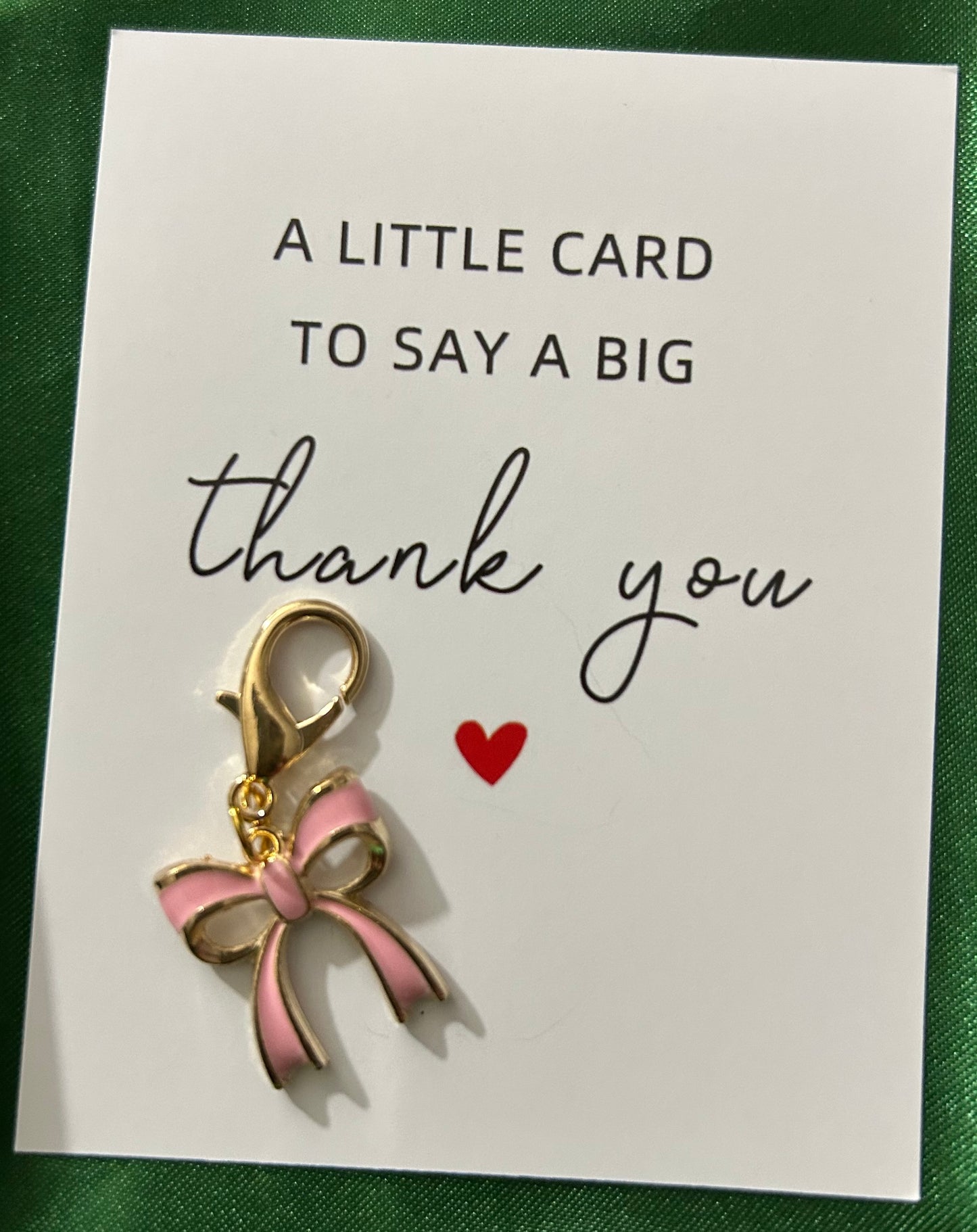 Pink Bow Charm