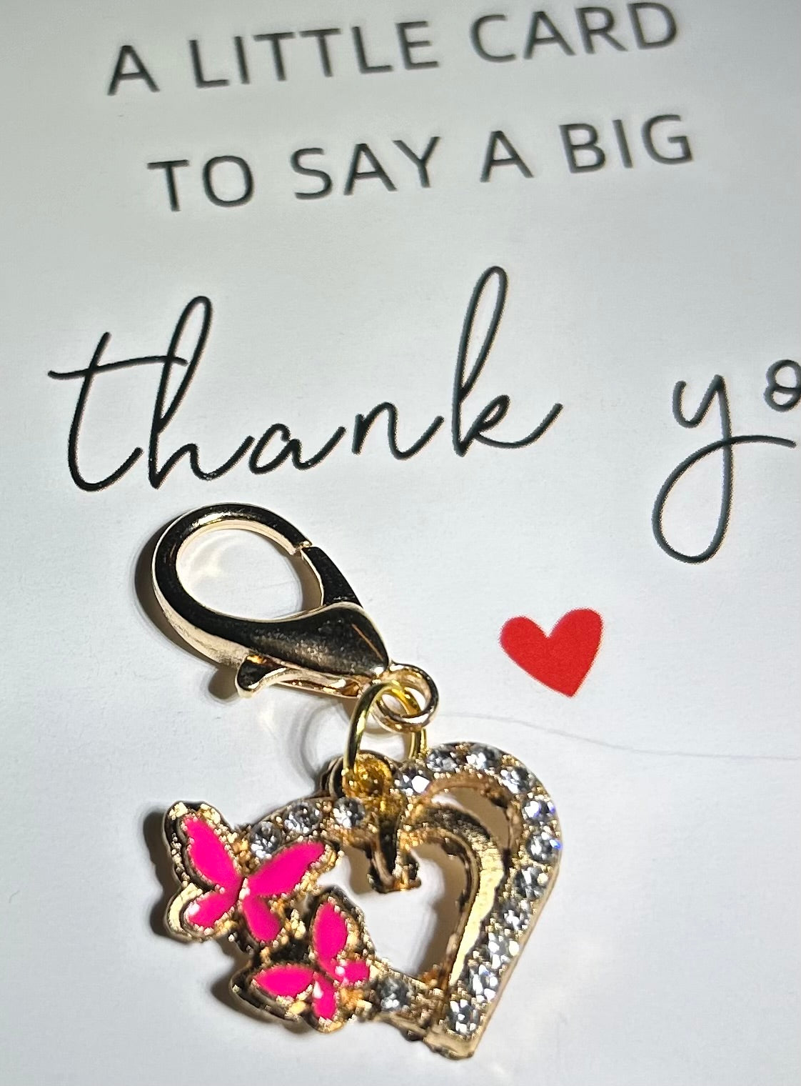 Butterfly Heart Charm