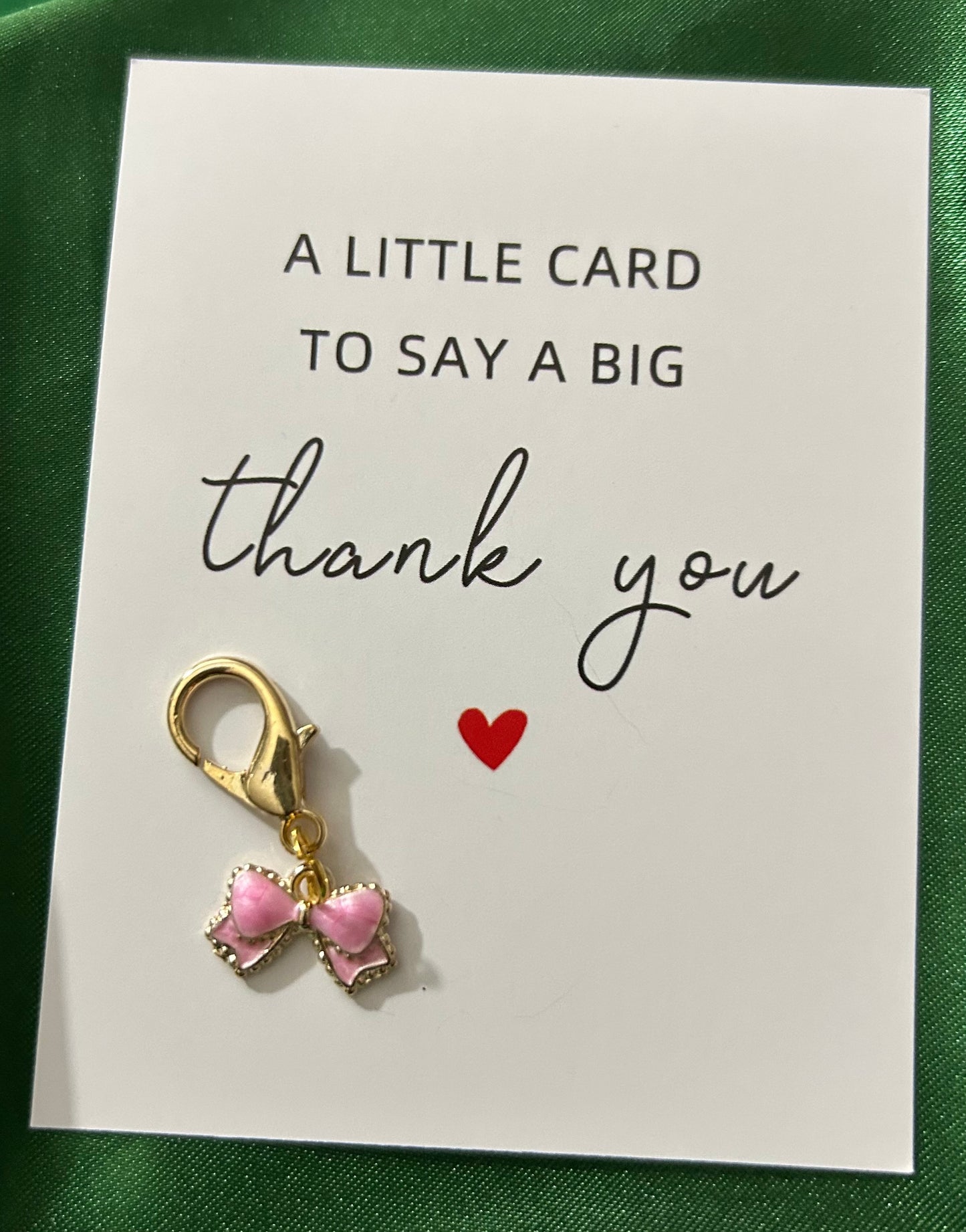 Pink Bow Charm