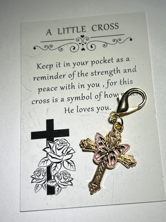 Butterfly/Cross Charm