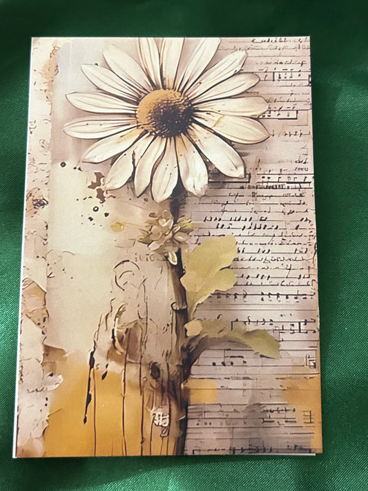Vintage Spring Floral Greeting Card
