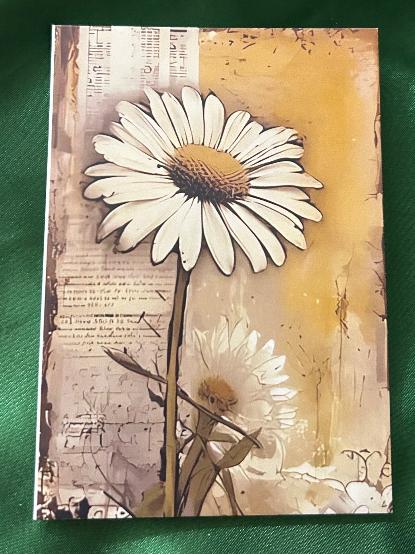 Vintage Spring Floral Greeting Card
