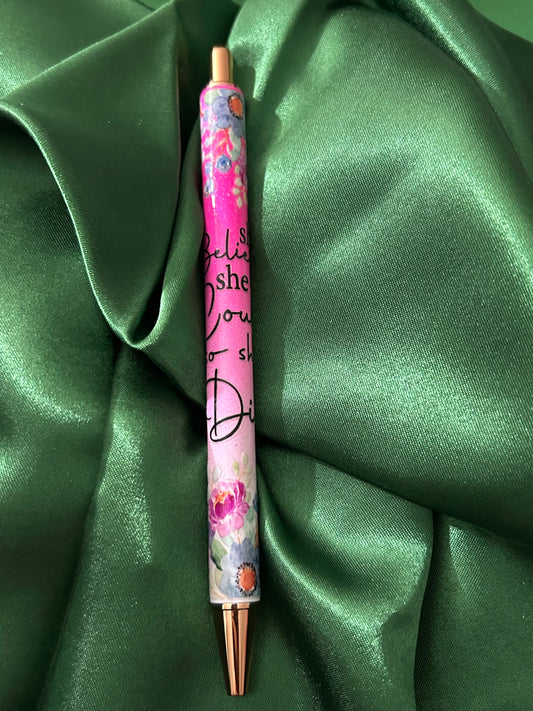 She believed she could…