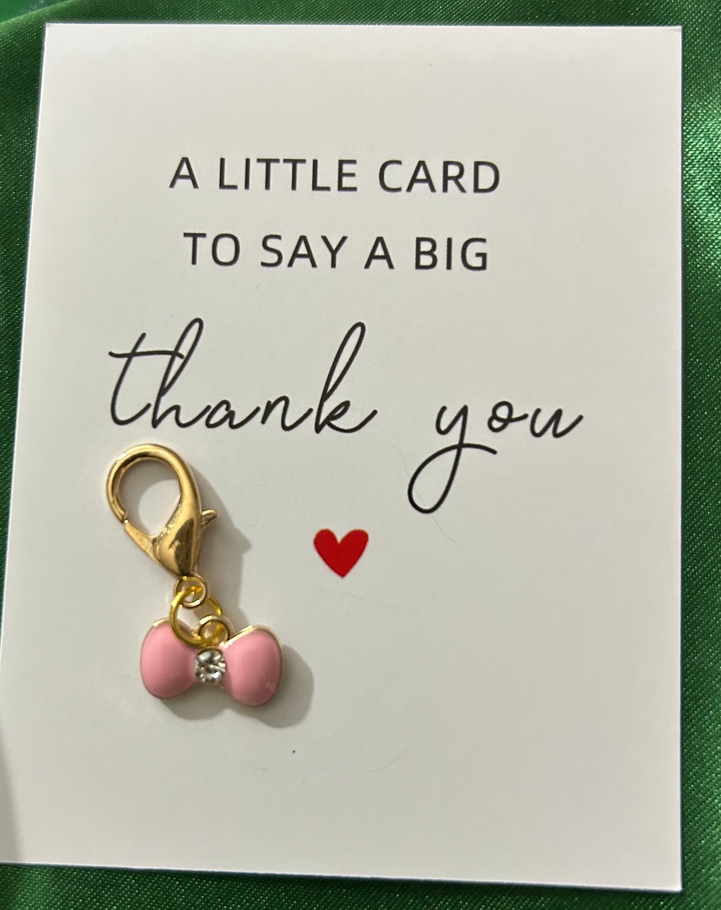 Pink Bow Charm
