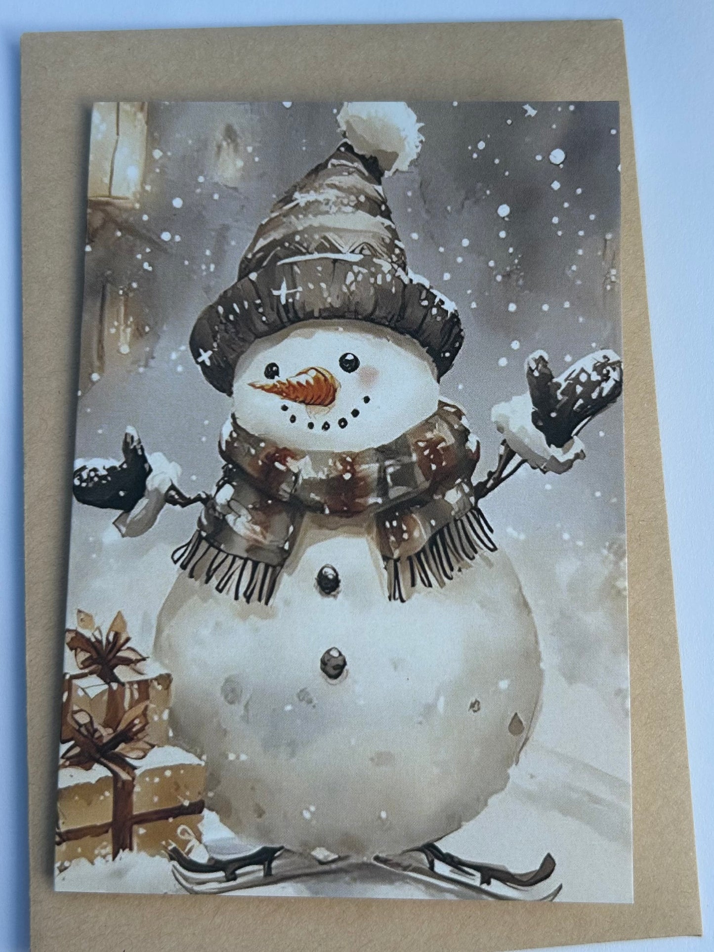 Vintage Christmas Snowman Cards