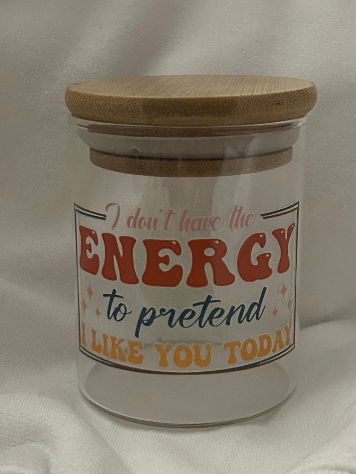 Beautiful 6oz Glass Jar