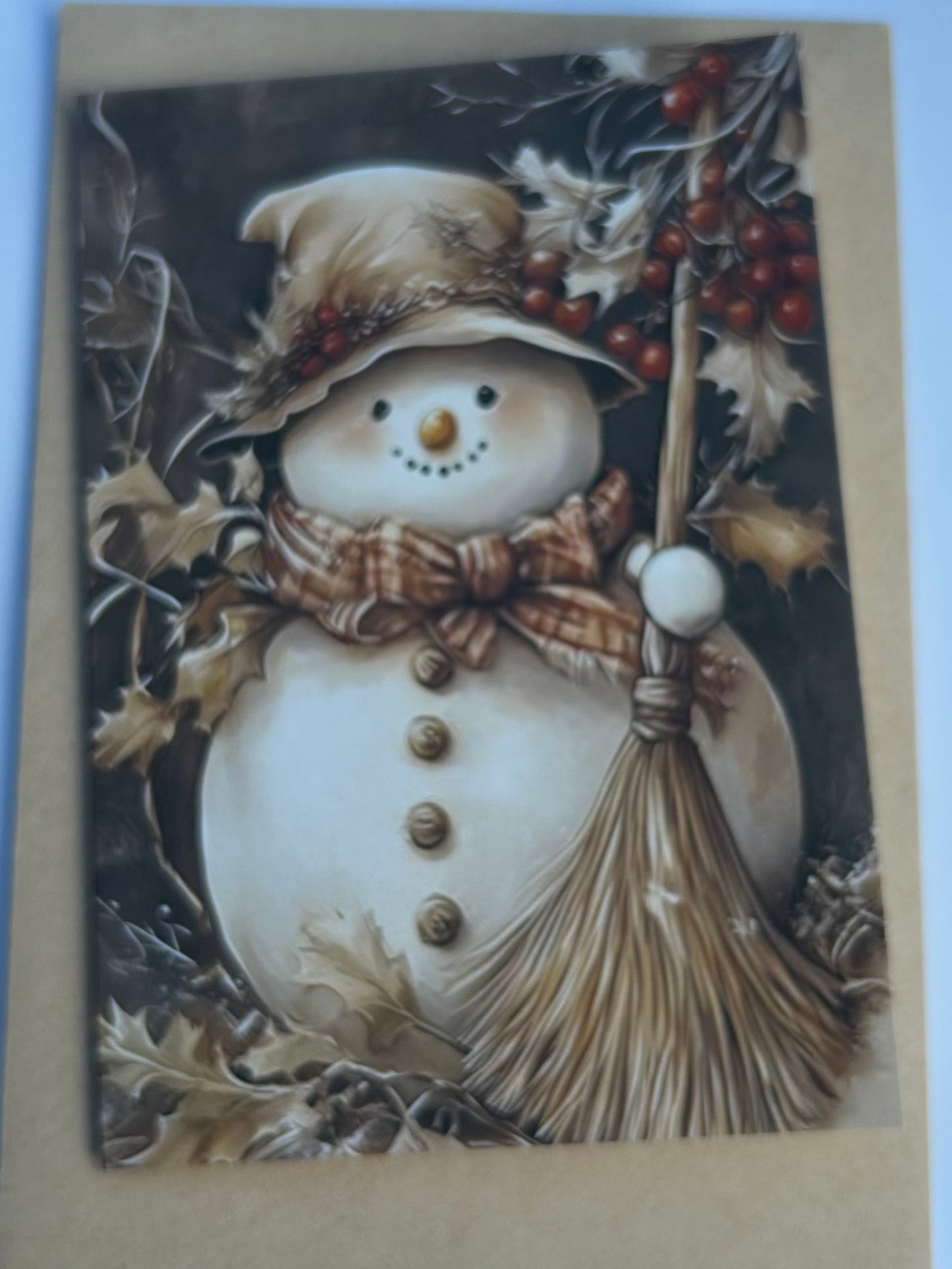 Vintage Christmas Snowman Cards