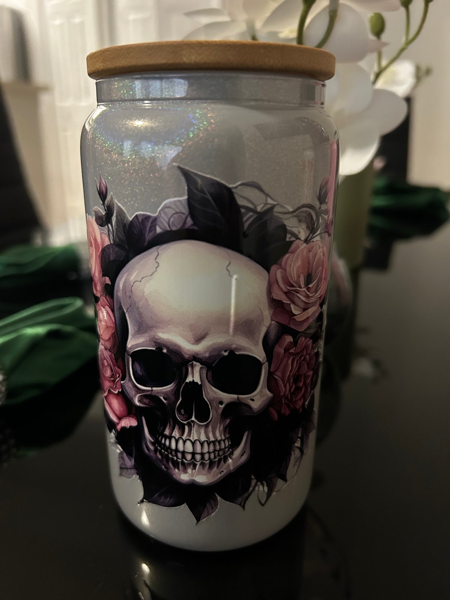 Skull/ Flowers