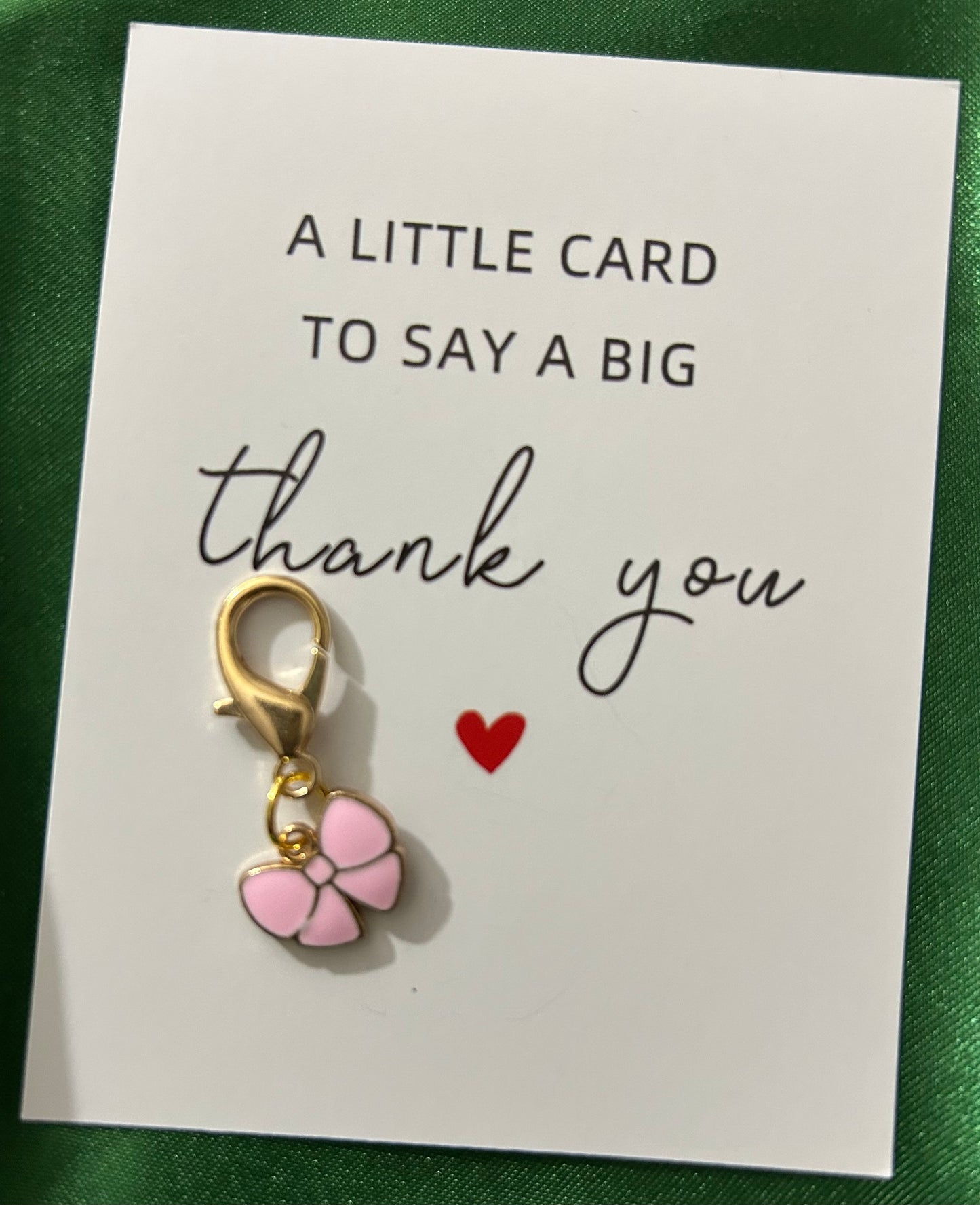 Pink Bow Charm