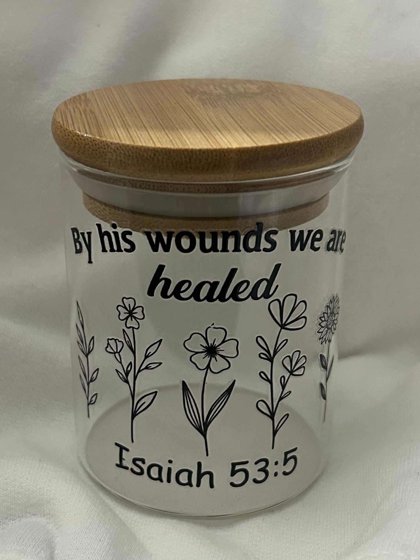 Beautiful 6oz Glass Jar