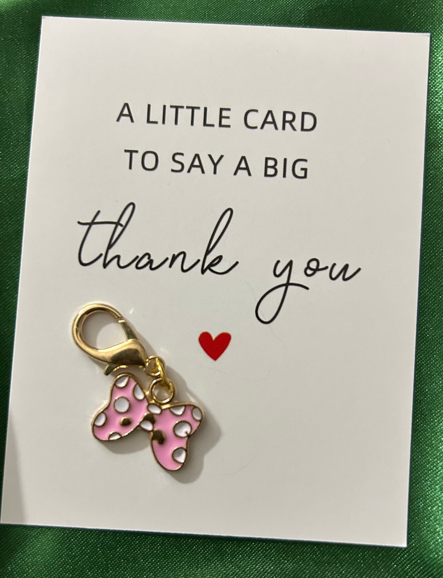 Pink Bow Charm