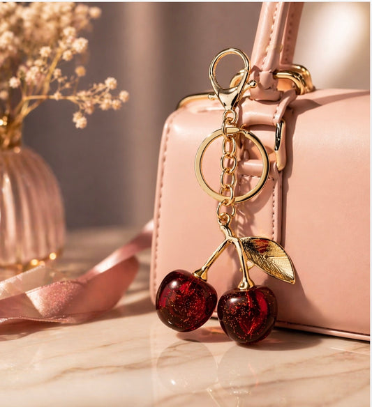 Cherries Keychain