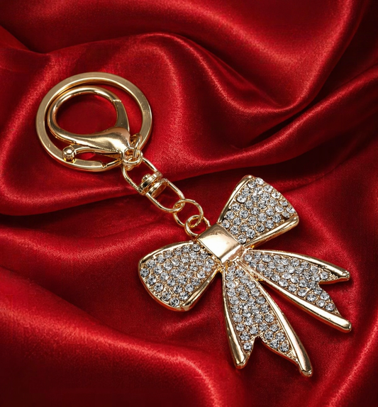 Sparkly Bow Keychain